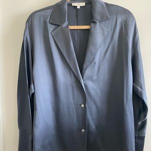 Beautiful slate blue Vince relaxed long sleeve shirt